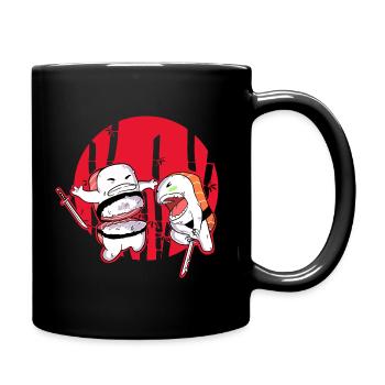 Sushi Samurai Japon - Mug uni - noir - Droite