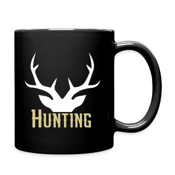 Chasse - Mug uni - noir - Droite