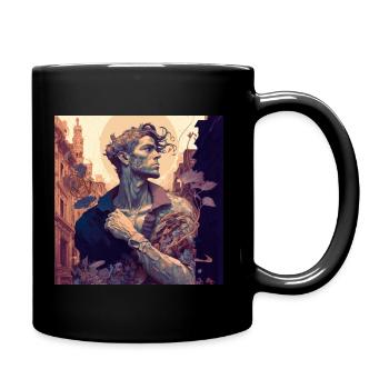 Wert des Bürgers - Tasse einfarbig - Schwarz - Rechts