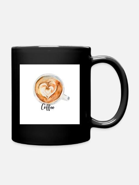 coffee - Full Colour Mug - black