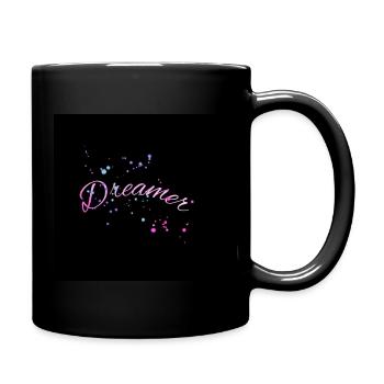 dreamer - Full Colour Mug - black - Right