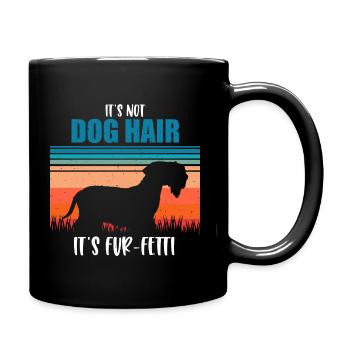 Cesky Terrier Hund - Cesky Terrier - Tasse einfarbig - Schwarz - Rechts