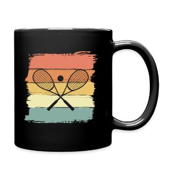 Squash rétro vintage - Mug uni - noir - Droite