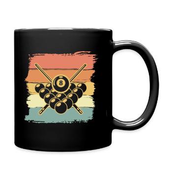 Billard retro vintage - Tasse einfarbig - Schwarz - Rechts