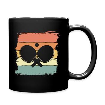 Tennis de table rétro vintage - Mug uni - noir - Droite