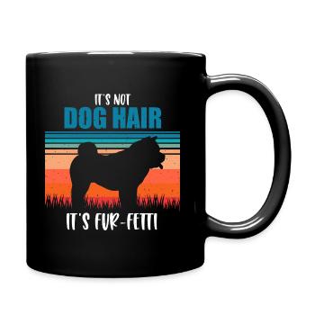 Chow Chow - Tasse einfarbig - Schwarz - Rechts