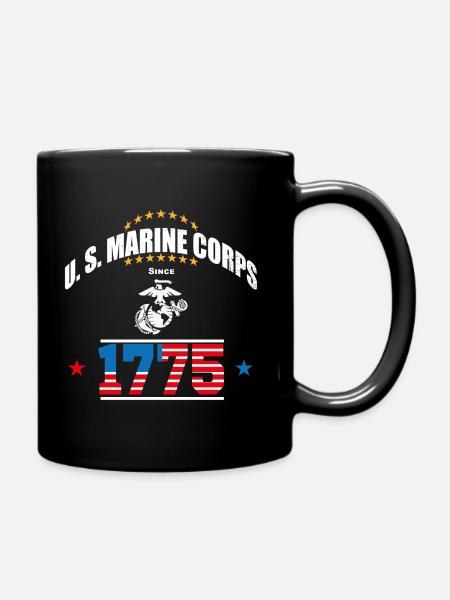 Marineinfanteriekorps - Tasse einfarbig - Schwarz