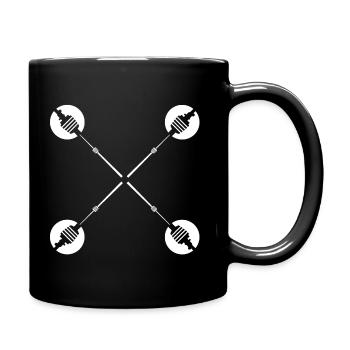 Fernsehturm#18 - Tasse einfarbig - Schwarz - Rechts
