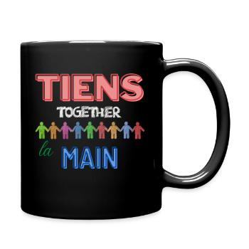 Tiens ensemble la main - Mug uni - noir - Droite