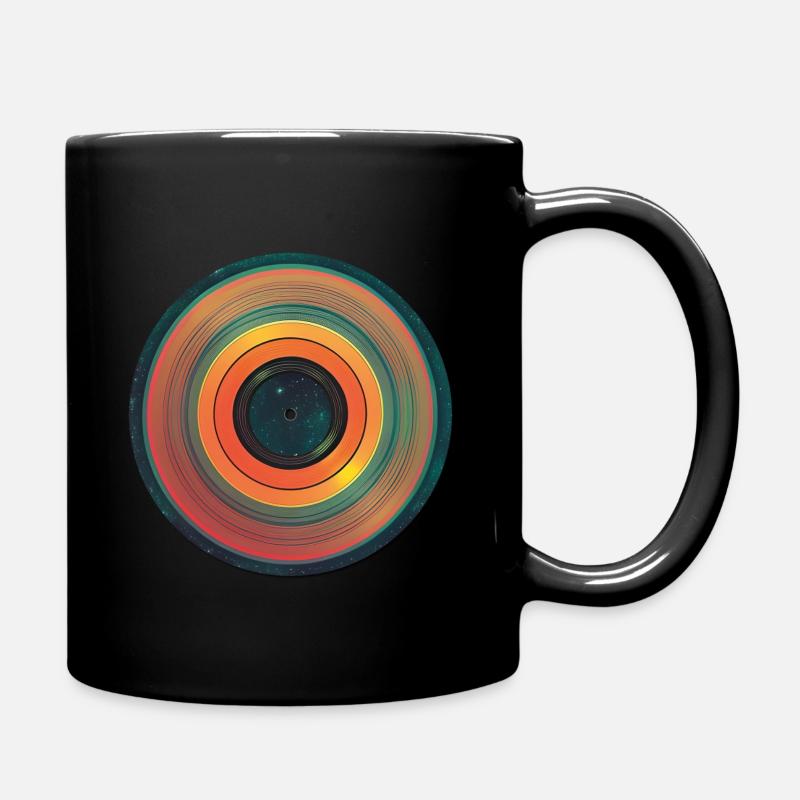 Musik Galaxy Schallplatte - Tasse einfarbig - Schwarz