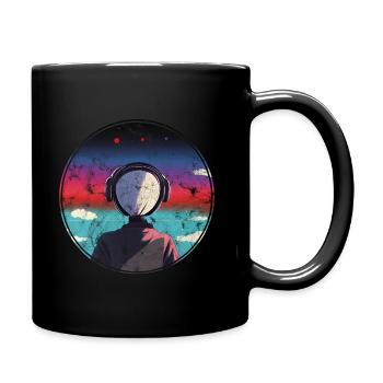 Music Anime Manga Girl - Full Colour Mug - black - Right
