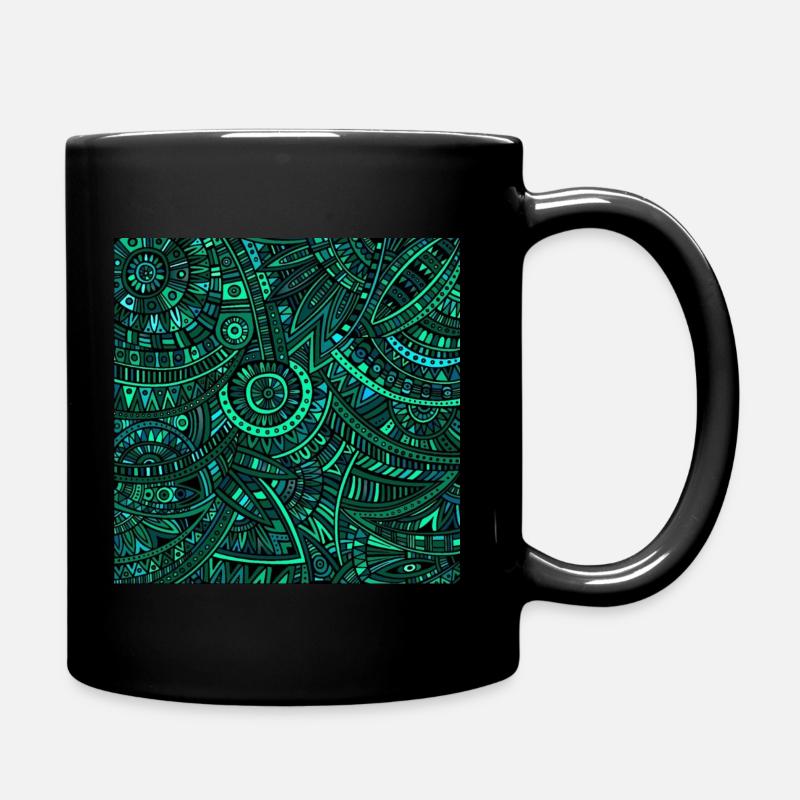 Pattern - Full Colour Mug - black