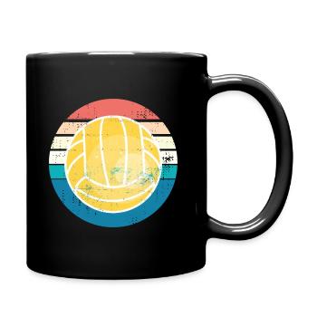 Volleyball Retro - Full Colour Mug - black - Right
