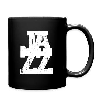 Jazz Musik Retro - Tasse einfarbig - Schwarz - Rechts