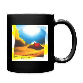 Nature Is Home (One) - Full Colour Mug - black - Right