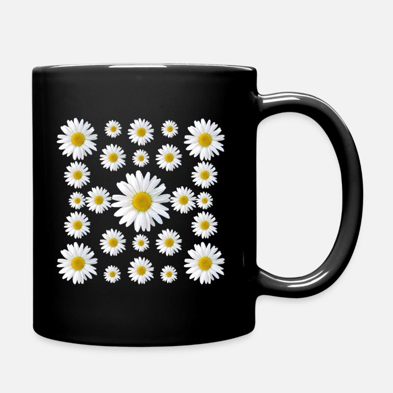 marguerites fleur marguerite fleur florale - Mug uni - noir