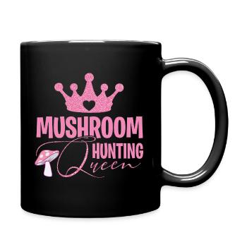 Mushroom pickers and mushroom friends - Full Colour Mug - black - Right