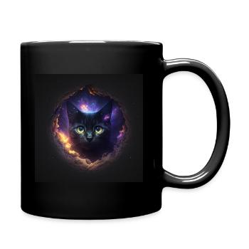 Magical Black Cat - Full Colour Mug - black - Right