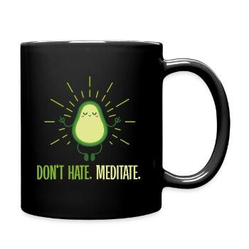 Don't Hate Medidate - Full Colour Mug - black - Right