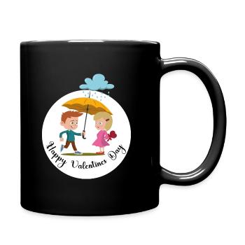 Girl boy romantic - Full Colour Mug - black - Right