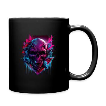 Skull Colorful Cloud - Tasse einfarbig - Schwarz - Rechts