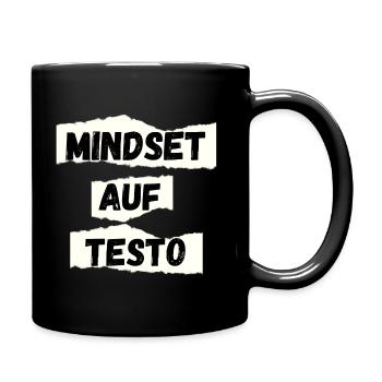 mindset auf testo - Tasse einfarbig - Schwarz - Rechts