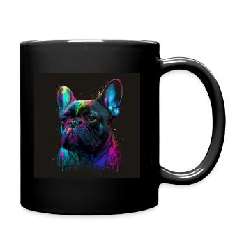 Français Bulldog - Mug uni - noir - Droite