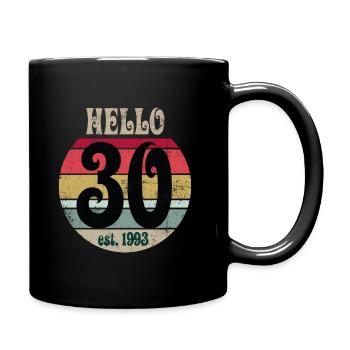 1993 Vintage - Tasse einfarbig - Schwarz - Rechts