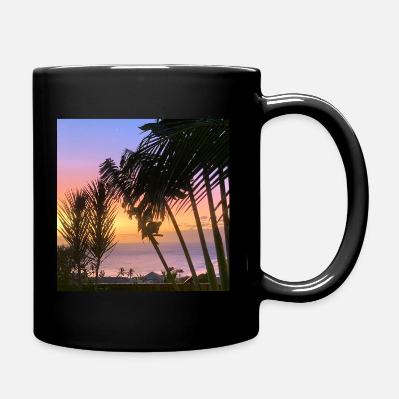 Reunion Island Sunset - Mug uni - noir