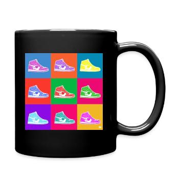 Pop Art Sneakers - Mug uni - noir - Droite