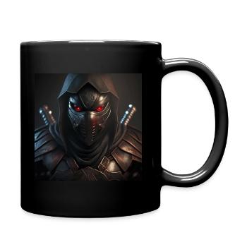 Dark Ninja 3D Art Hoody - Full Colour Mug - black - Right