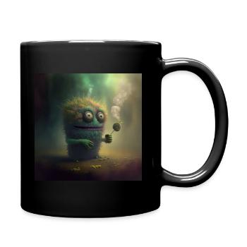 Fluffy Fuzzies - Tasse einfarbig - Schwarz - Rechts
