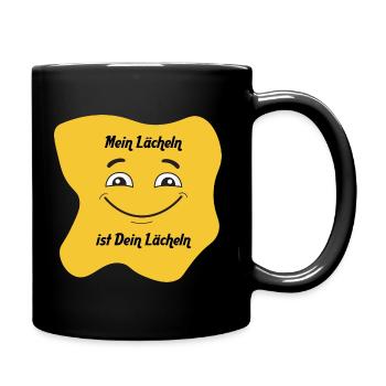 Smily - Tasse einfarbig - Schwarz - Rechts