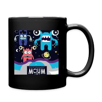 Cosmic Creatures: A Mashup of Space and Comics - Tasse einfarbig - Schwarz - Rechts