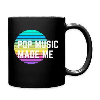 POP hat mich gemacht - Tasse einfarbig - Schwarz - Rechts