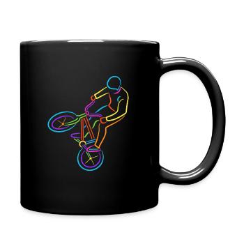 BMX Vélo Coloré Cycliste Cascade BMX - Mug uni - noir - Droite
