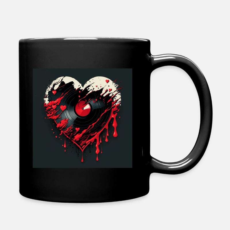 vinyl record collector - Tasse einfarbig - Schwarz