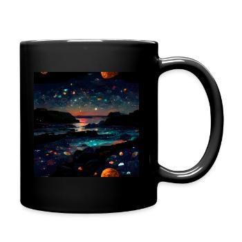 Plage de mes rêves - Mug uni - noir - Droite