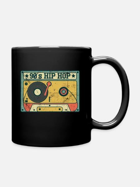 90's Hip Hop Musik Tape - Tasse einfarbig - Schwarz