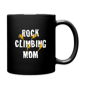 Mère grimpeuse - Mug uni - noir - Droite