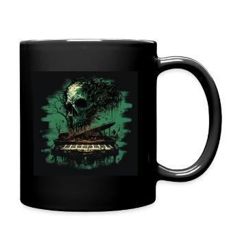 Piano d’horreur - Mug uni - noir - Droite