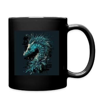 Crinchy Seahorse - Full Colour Mug - black - Right