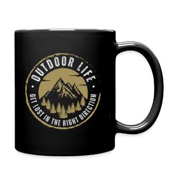 Mountain Sports Hiking Adventure Nature. Funny sayings - Full Colour Mug - black - Right