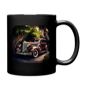 Oldtimer Car, Design 3 - Full Colour Mug - black - Right