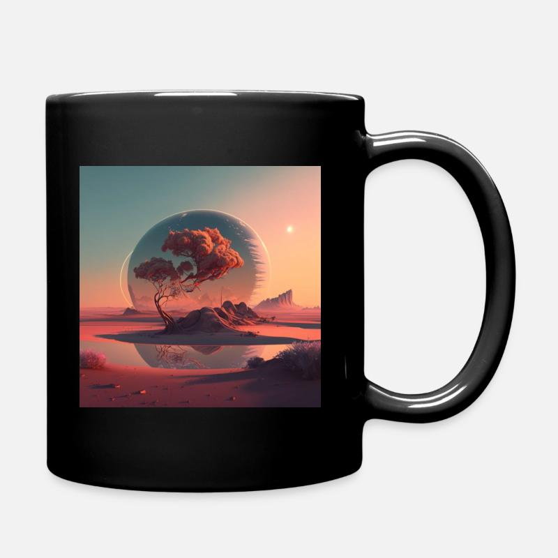 paysage solaire - Mug uni - noir