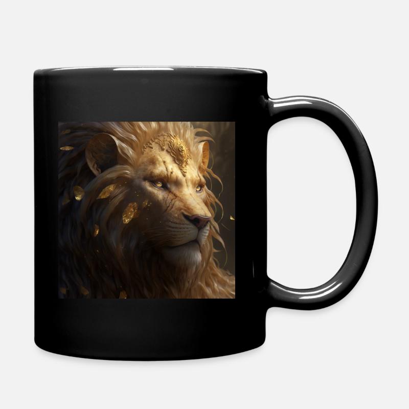 leo/lew - Full Colour Mug - black