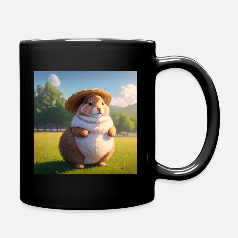 Mignon Lapin Oeuvre d’art Lapins Art Lapin - Mug uni - noir
