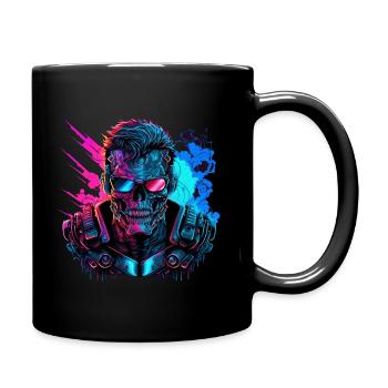 Robot futuriste Cyber Warrior Cadeau - Mug uni - noir - Droite