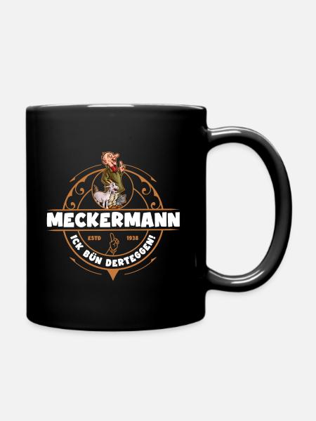 Meckermann Bocholt Logo - Tasse einfarbig - Schwarz