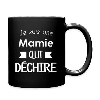 Je suis une mamie qui déchire - Mug uni - noir - Droite